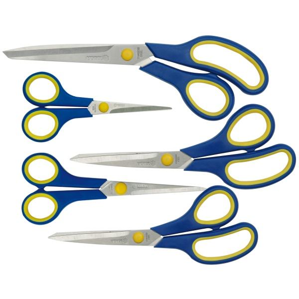 Toya, Schere, 5-teiliges Scherenset, Höhe 140-170-190-220-250 mm, Edelstahl (21 cm)