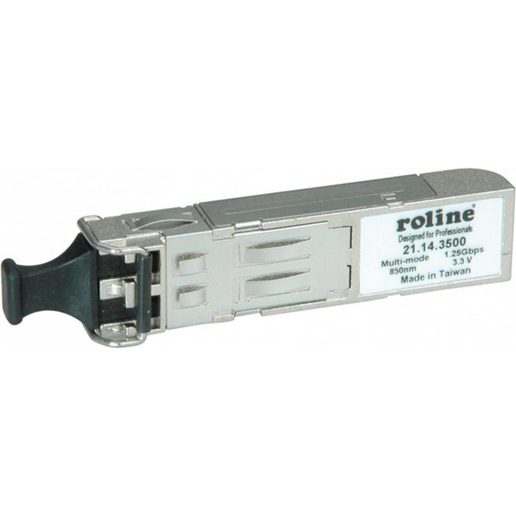 Roline SFP-SX, Mini Gbic, 1000Base-SX, für SFP-Slot, Transceiver, Silber