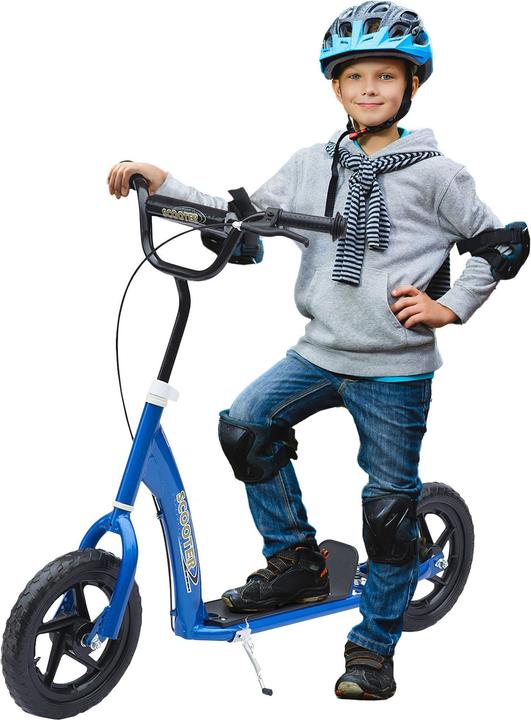 Actual product image Homcom Children's scooter anti-slip tread, metal bike stand for parking