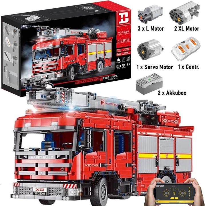 Produktbild HappyBuild Feuerwehr Truck
