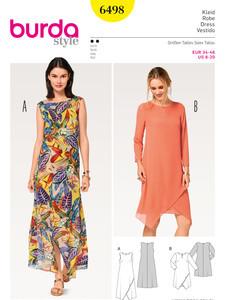 Modello Abito effetto wrap