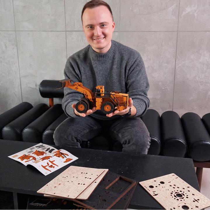 Produktbild Eco Wood Art Schaufelbagger - 3D Holzbausatz