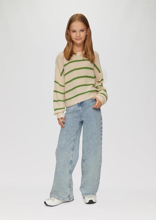 Produktbild s.Oliver Strickpullover Geringelter Strickpullover (M)