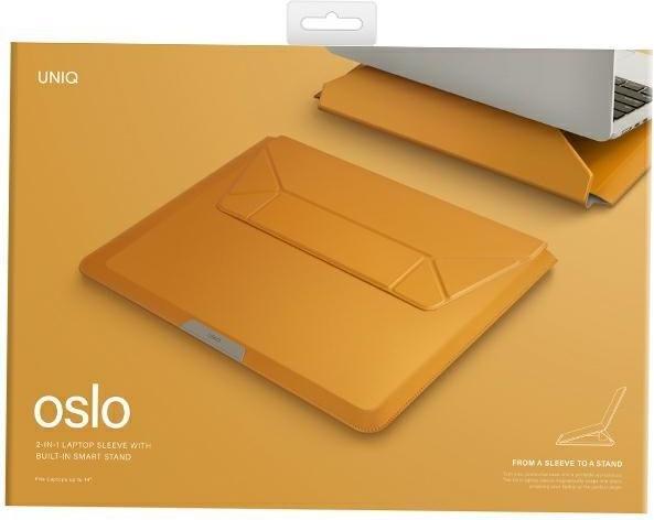 Actual product image Uniq etui Oslo laptop Sleeve 14" musztardowy/mustard (14")