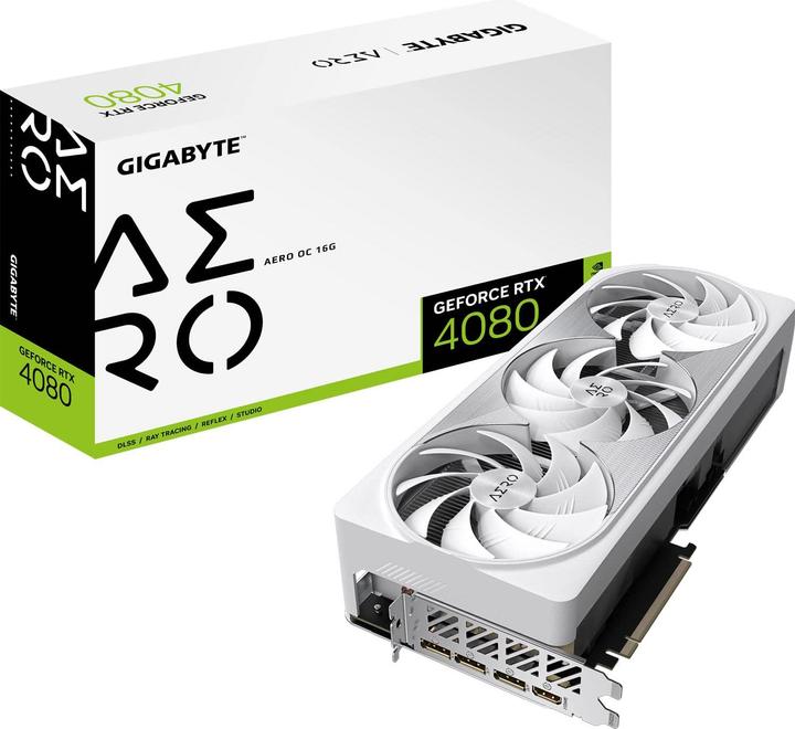 Image du produit Gigabyte GeForce RTX 4080 16GB AERO OC (16 Go)