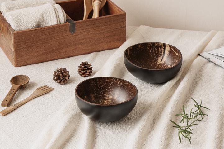 Produktbild Nuts 2er Set Kokosnuss Schale (14 cm, 2 x)