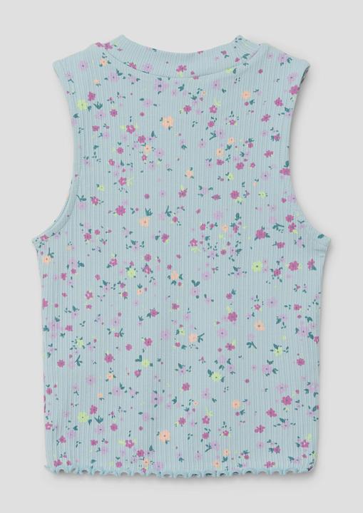 Produktbild S.Oliver T-Shirt Ärmelloses Shirt mit All-over-Print (S)