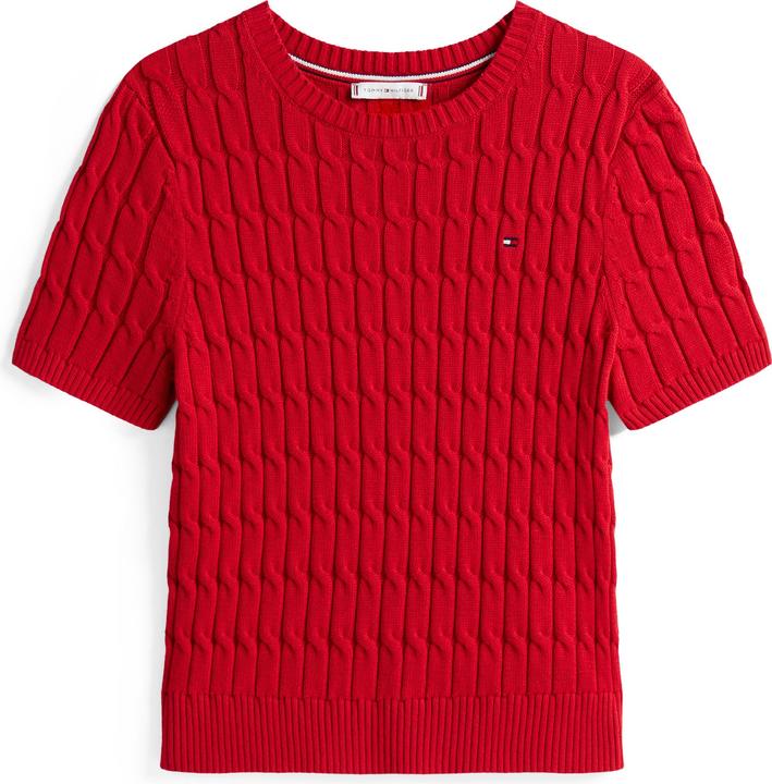 Produktbild Tommy Hilfiger Kabelkurzarmpullover (L)