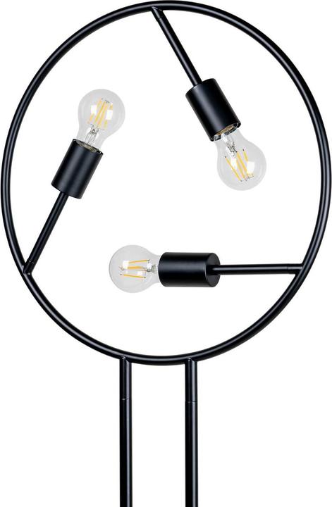 Actual product image Lucande Linnard floor lamp made of iron, 3-light (E27)