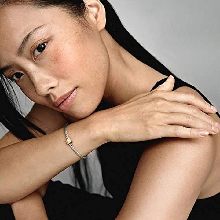 Immagine prodotto Pandora Bracciale a catena di serpente (23 cm, Metallo, Dorato, Argento 925)