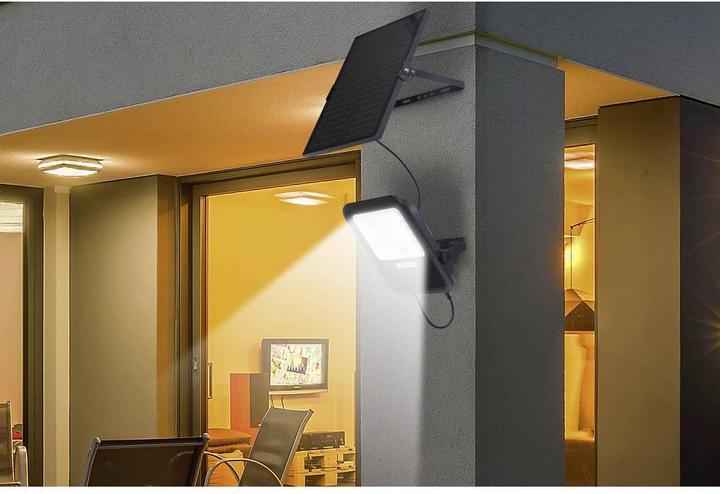 Produktbild Sygonix SY-6313014 Solar-Wandstrahler 20 W Warmweiss Schwarz (2000 lm, IP44)