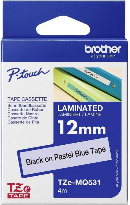 Actual product image Brother TZe-MQ531 (1.20 cm, Blue, Black)