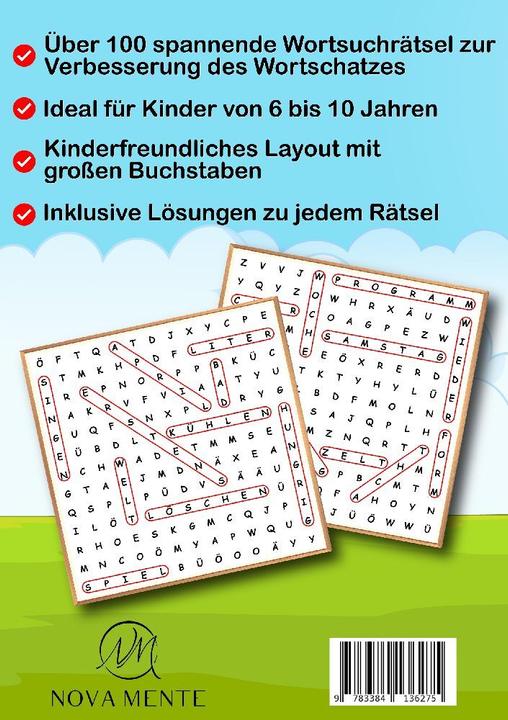 Produktbild Wortsuchspiel Rätselblock für Kinder von 6 bis 10 Jahren (Lena Krüger, 2024)