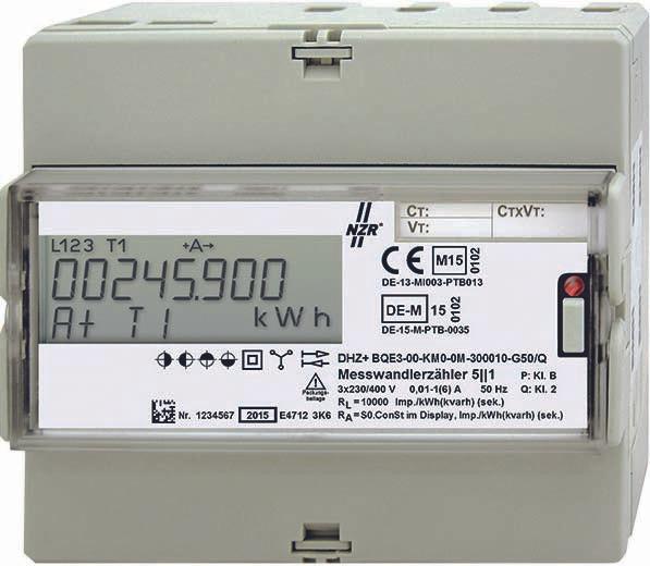 NZR DIN rail meter
