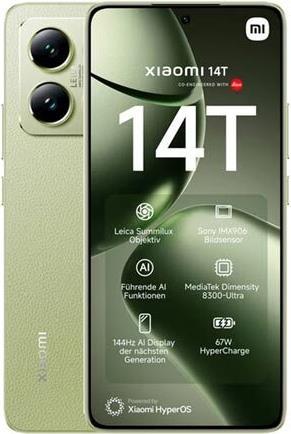 Actual product image Xiaomi 14T EU (256 GB, Lemon Green, 6.67", Dual SIM, 5G)
