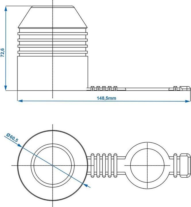 Immagine prodotto ProPlus Coperchio in gomma con anello per testa a sfera di accoppiamento del rimorchio