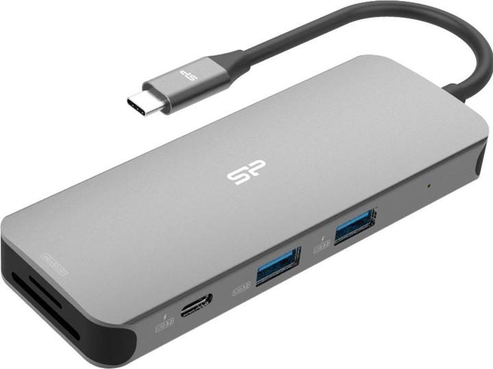 Productafbeelding Silicon Power Draadloze SR30 8in1 (USB-C, 8 ports)