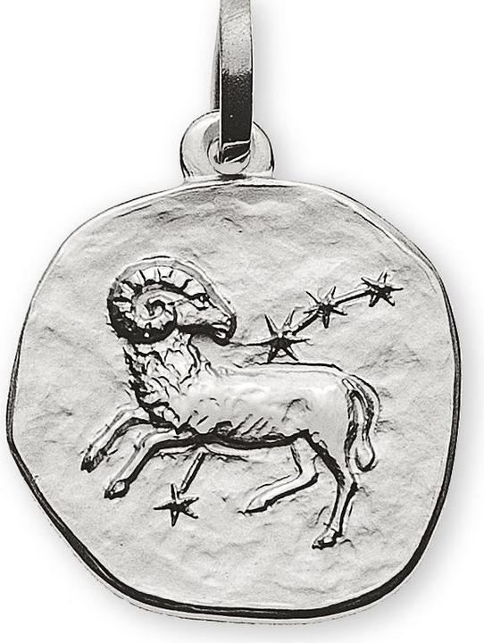 Image du produit Wassner Pendentif Signe du zodiaque Bélier en or blanc 18K (Or 750)