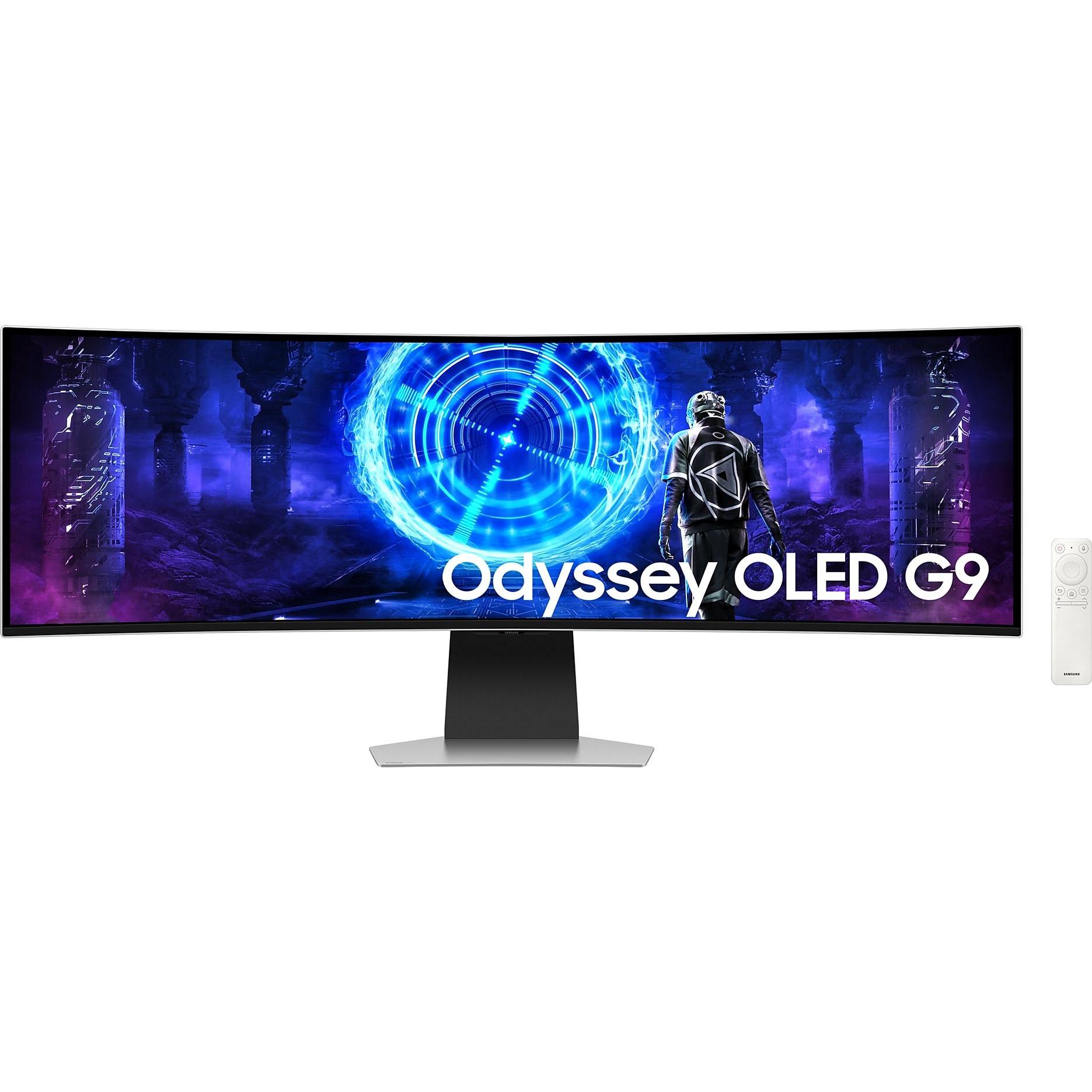 Samsung Odyssey OLED G9 G95SD (5120 x 1440 Pixel, 49"), Monitor, Schwarz, Silber