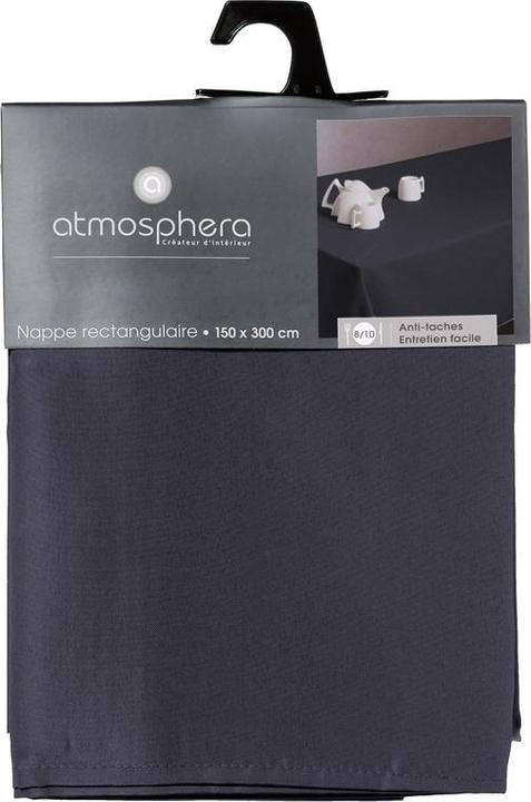 Actual product image Atmosphera Tablecloth 103902L, dark grey, 300 cm x 150 cm