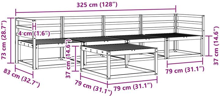 Produktbild vidaXL Outdoor-Sofa
