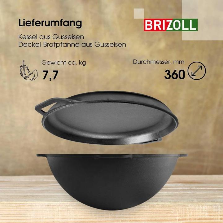 Actual product image Cheffinger Gusseisen Kazan