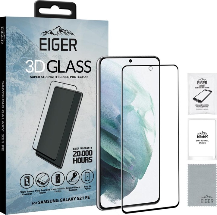 Actual product image Eiger Clear Edge (1 Piece, Samsung Galaxy S21 FE)