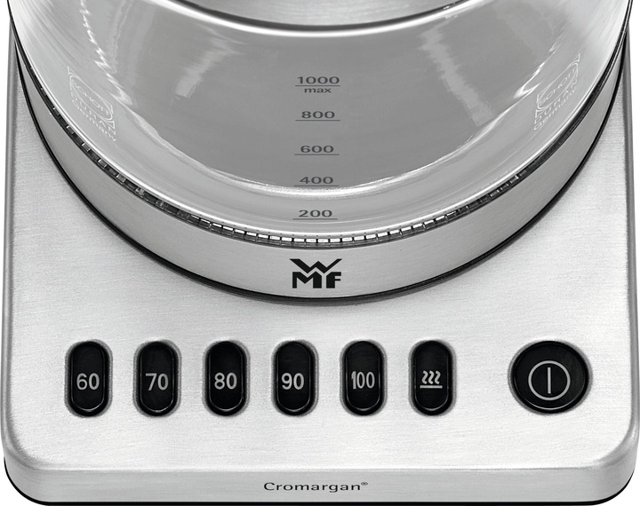 Produktbild WMF Glas Wasserkocher mit Temperaturwahl 1l Teekocher Teesieb Küchenminis 1900W (1 l)