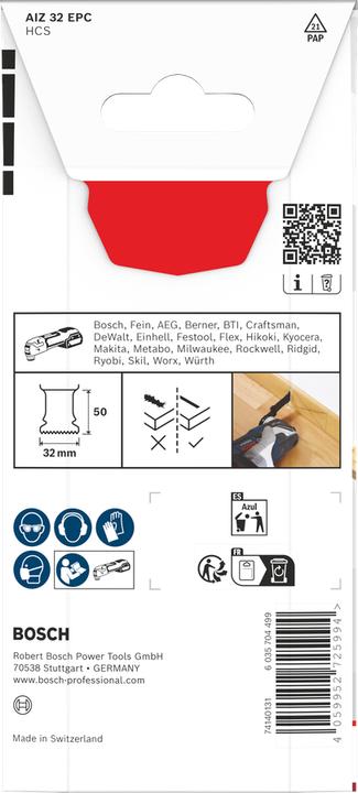 Productafbeelding Bosch Professional Zubehör AIZ 32 EPC Tauchsägeblatt für Multifunktionswerkzeuge