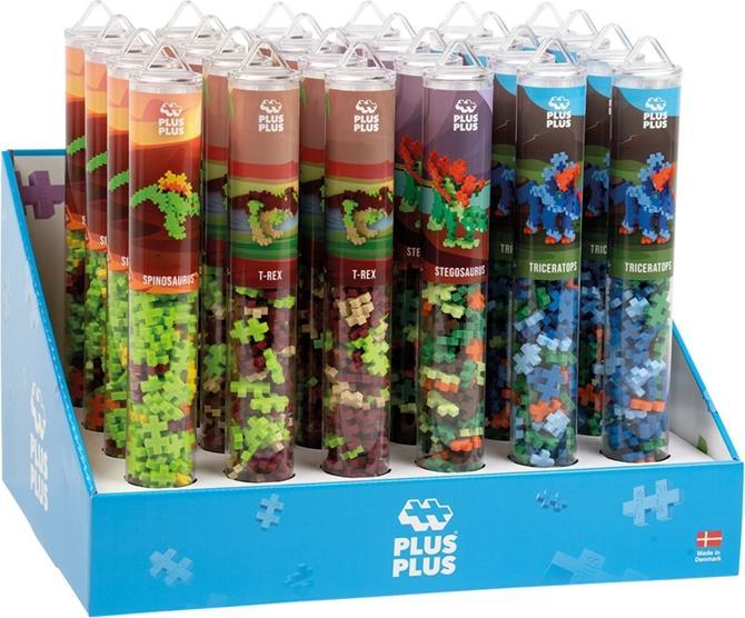 Image du produit Plus-Plus Tube Display Dinosaur pcs ass