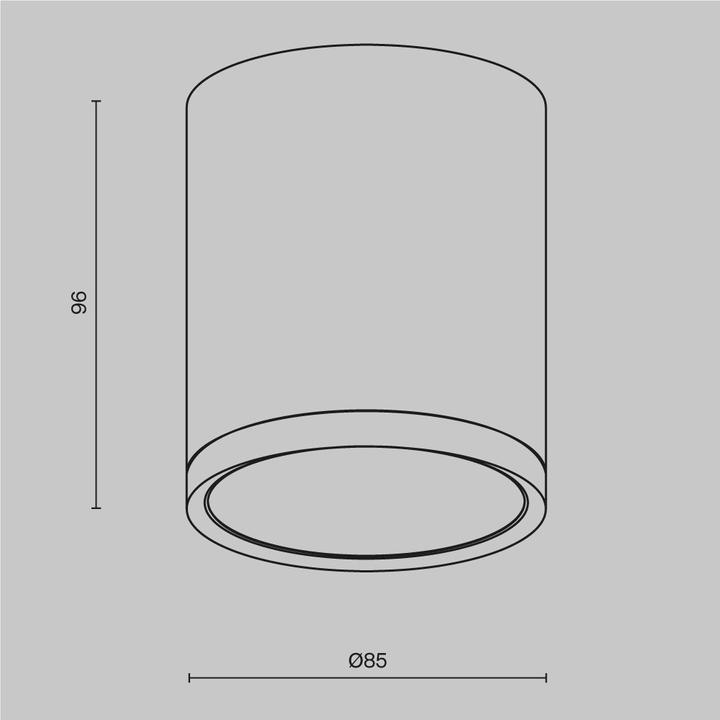 Produktbild Maytoni Hoop Deckenleuchte, Deckenlampe GX53 Schwarz / Gold (GX53)