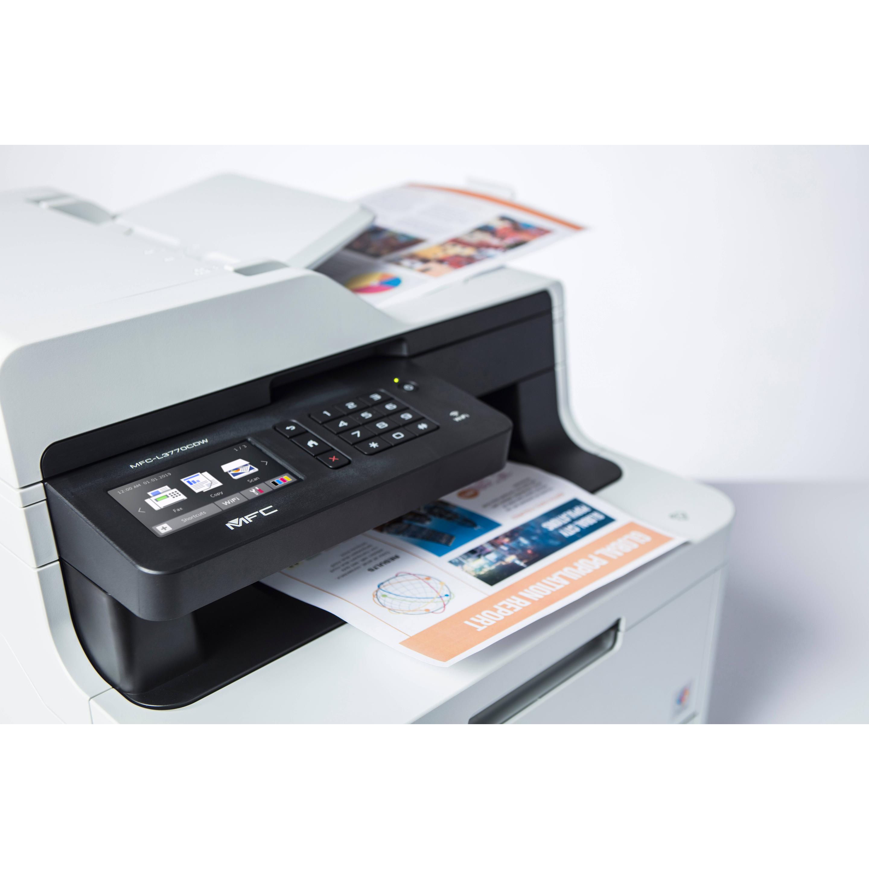 Thumbnail - Brother MFC-L3770CDW (Laser, Farbe), Drucker, Grau