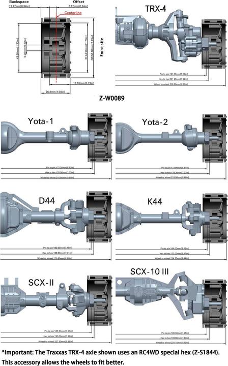 Produktbild Rc4Wd Felgen KMC 1.9 Dirty Harry 4 Stück