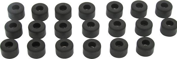 Produktbild RND Components Gummifüsse 16 x 10mm schwarz Packung à 20 Stück
