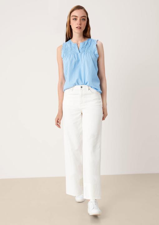 Produktbild s.Oliver Bluse Oversize Baumwollbluse mit Allovermuster (44)