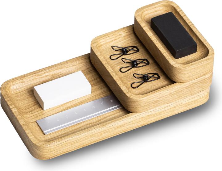 Immagine prodotto Oakywood Vassoio Mini Catchall Organizzatore da scrivania compatto in legno per accessori