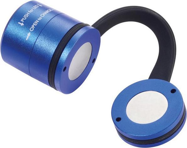 Actual product image Troika ECO RUN Lamp de poche avec lumière LED, 3 fonctions d'éclairage, incl. câble de charge, bleu (3.60 cm)