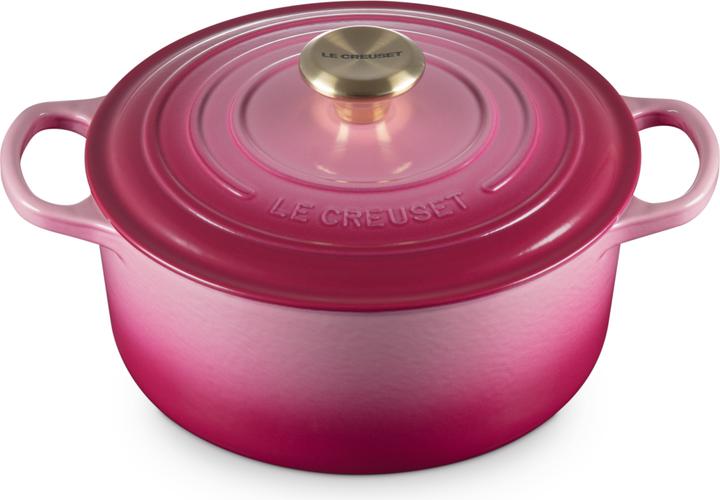 Produktbild Le Creuset Bräter Signature rund berry 24cm (Gusseisen, 24 x 16.60 cm)