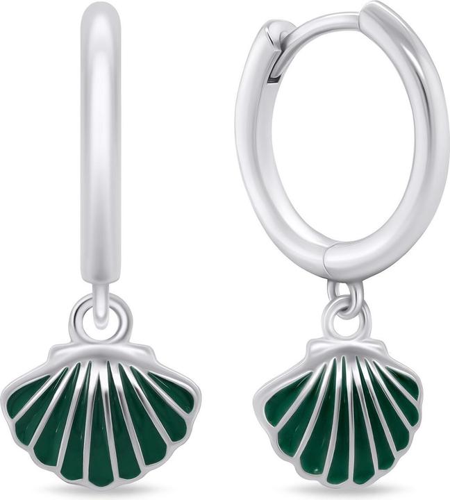 Produktbild Brilio Silver - Designer silver earrings with shell EA759WG