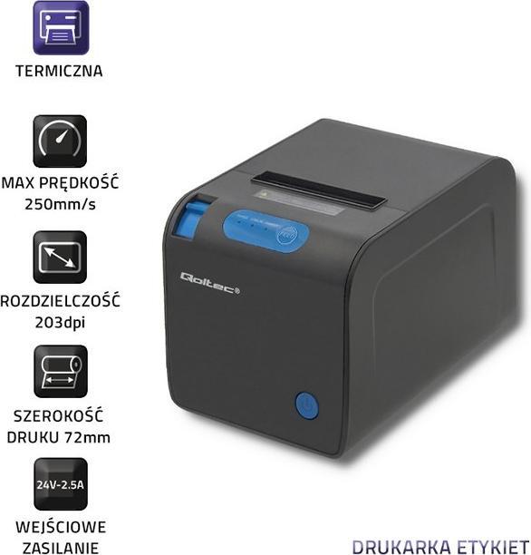 Produktbild Qoltec 50246 Receipt printer | thermal | max. 72 mm (USB 2.0)
