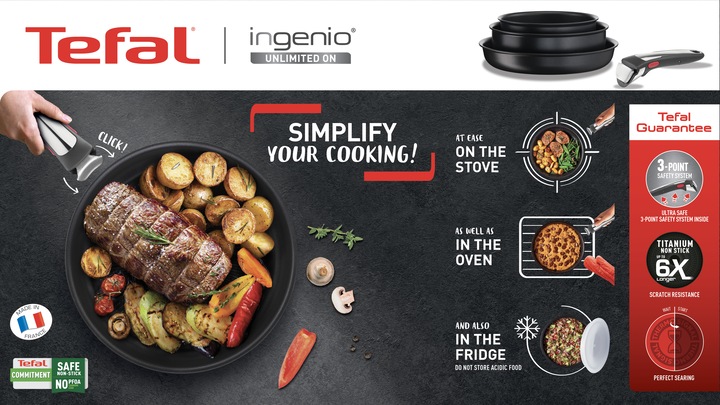 Produktbild Tefal Ingenio Unlimited On (28 cm, Pfannenset + Topfset, Aluminium)