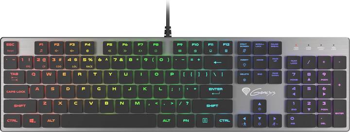 Image du produit Genesis Clavier Thor 420 RGB USB AZERTY US anglais (USA, Filaire)