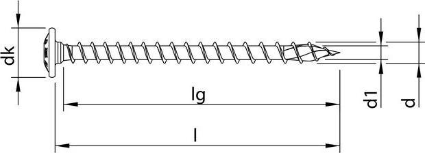 Actual product image Heco TOPIX-plus A2 8.0 x 60, disc head, T-Drive, VG (50 Screws per piece)