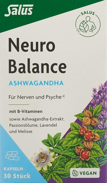 Immagine prodotto Salus Neuro Balance Ashwagandha (30 Pezzo/i, Pillole, 32 g)
