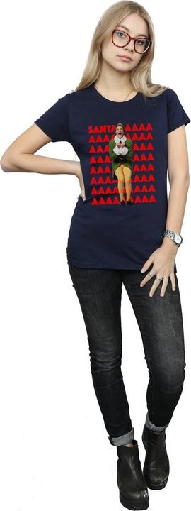 Immagine prodotto Elf Buddy Santa Scream Maglietta Donna (L)