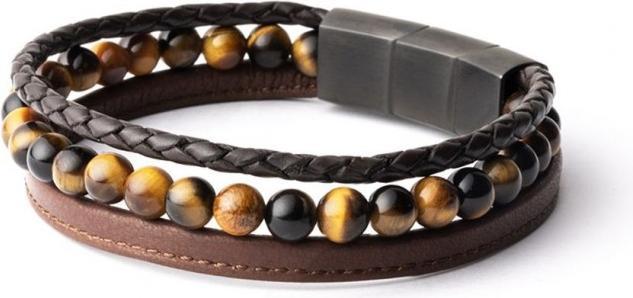 Immagine prodotto Gemini Triple Brown M-L (Pelle nappa nera opaca)