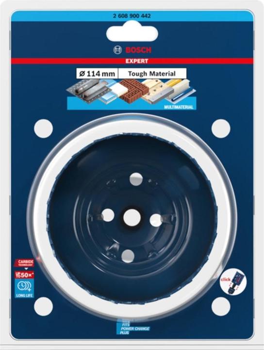 Actual product image Bosch Professional Zubehör EXPERT Tough Material hole saw, 114 x 60 mm (114 millimetres)