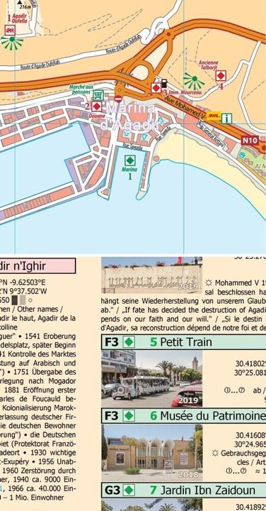 Image du produit Plan de la ville d'Agadir - Cityplan Inezgane 1:15.000 + Waypoints GPS