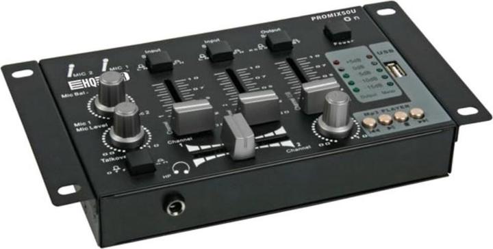 Actual product image HQ Power MIXER - 2 CHANNELS + USB INPUT