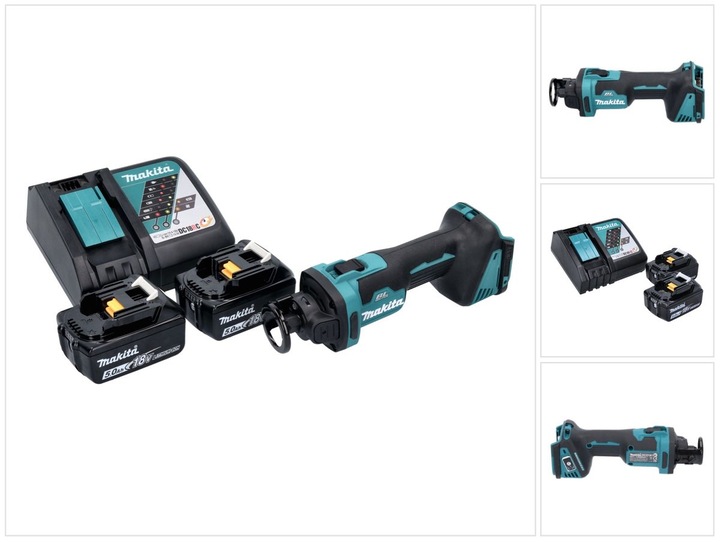 Actual product image Makita DCO 181 RT Battery Rotary Cutter 18 V 32000 rpm Brushless + 2x Battery 5,0 Ah + Charger